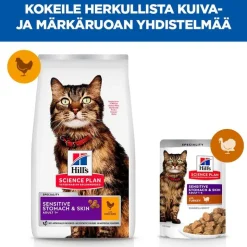 Hill's Science Plan Sensitive Stomach & Skin Adult 1+ kana