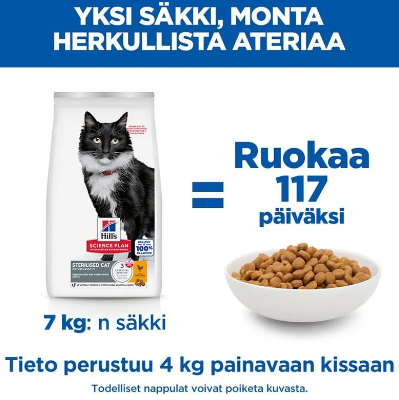 Hill's Science Plan Sterilised Cat Mature Adult 7+ kana