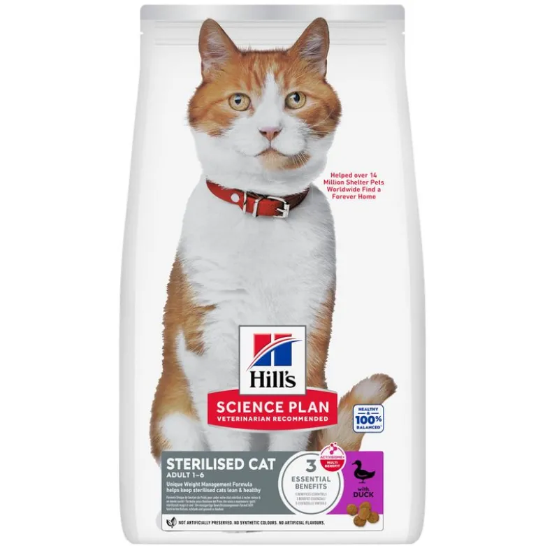 Hill's Science Plan Sterilised Cat Adult 1-6 ankka