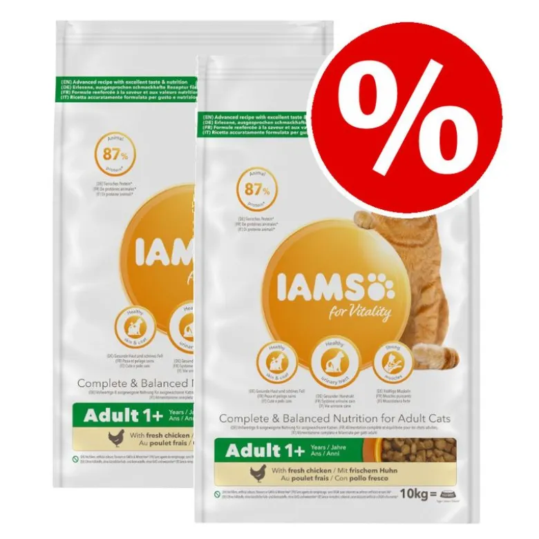 IAMS-säästöpakkaus 2 x 10 kg