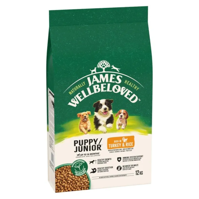 James Wellbeloved Junior Dog Hypoallergenic Turkey & Rice