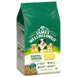 James Wellbeloved Puppy Junior Dog Hypoallergenic lammas & riisi