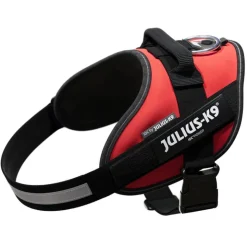 JULIUS-K9 IDC® Power -koiranvaljaat, punainen