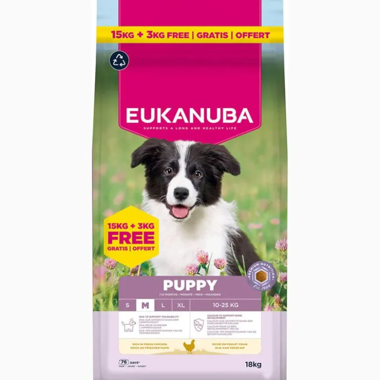 15 + 3 kg kaupan päälle! 18 kg Eukanuba Premium Nutrition