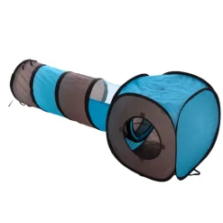 Kissan lelupaketti: Connect 2in1 -tunneli + höyhenkeppi + pallot & hiiret