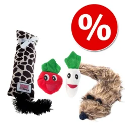 Kissan lelupaketti: lelufretti + kissanminttukasvikset + Kong Kickeroo