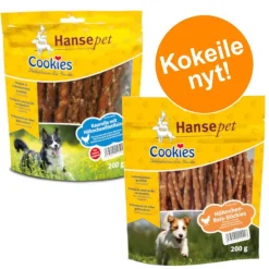 Kokeilupakkaus: Cookies Delikatess -kanafiletikut & -kana-riisitikut