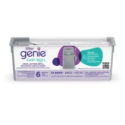 LitterLocker by Litter Genie® Easy Roll -kissanhiekkaroskis, harmaa