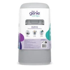 LitterLocker by Litter Genie® Easy Roll -kissanhiekkaroskis, harmaa