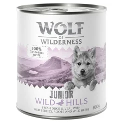 Little Wolf of Wilderness -säästöpakkaus 12 x 800 g