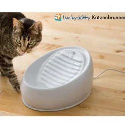 Lucky-Kitty kissa suihkulähde keraaminen