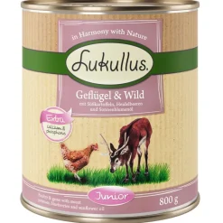 Lukullus Junior: siipikarja & peura (viljaton)