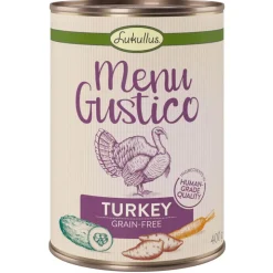 Lukullus "Menu Gustico" - kalkkuna, bataatti, kesäkurpitsa ja porkkana