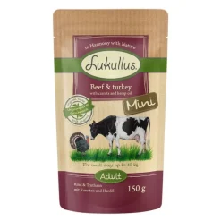Lukullus Mini Pouches -säästöpakkaus 48 x 150 g