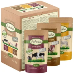 Lukullus Mini Pouches -säästöpakkaus 48 x 150 g
