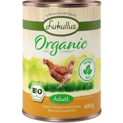 Lukullus Organic Adult kana & porkkana (gluteeniton)