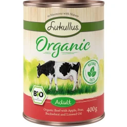 Lukullus Organic Adult nauta ja omena (gluteeniton)