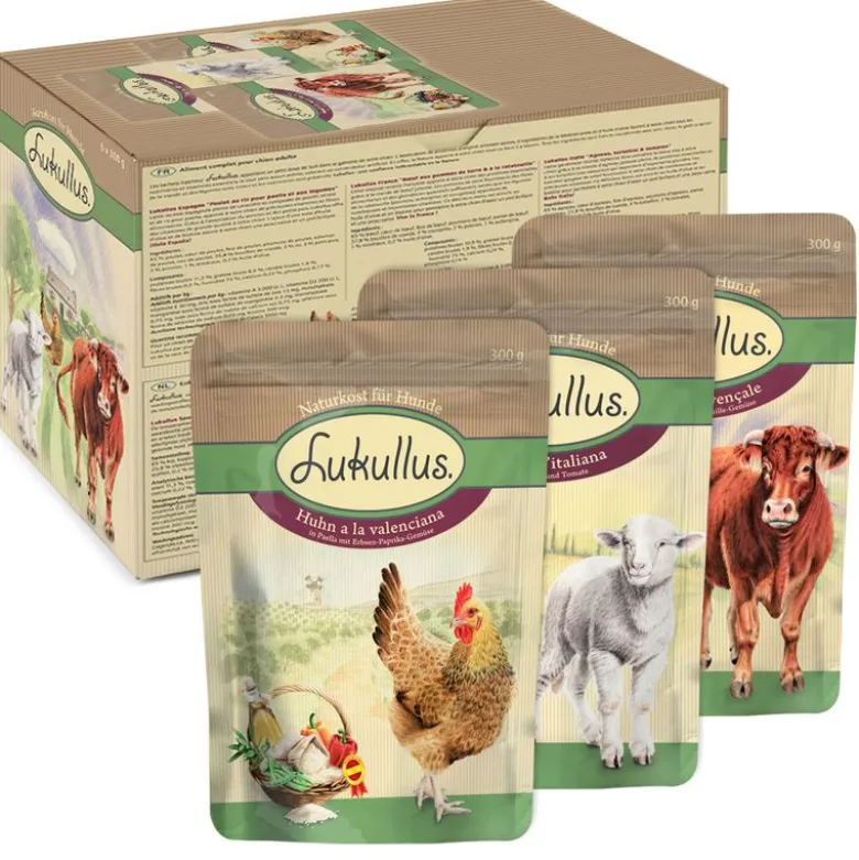 Lukullus Pouches -megapakkaus 48 x 300 g