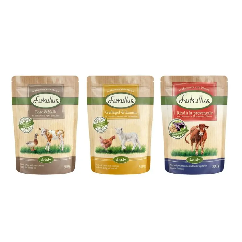 Lukullus Pouches -megapakkaus 48 x 300 g