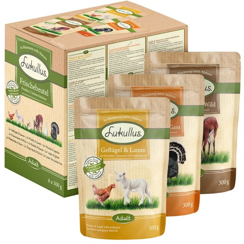 Lukullus Pouches -megapakkaus 48 x 300 g