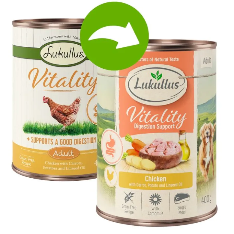 Lukullus Vitality Ruoansulatus: Kana (viljaton)