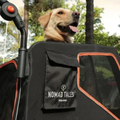 Nomad Tales Spirit Bike Trailer, ebony / tangerine
