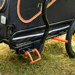 Nomad Tales Spirit Bike Trailer, ebony / tangerine