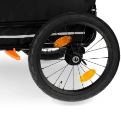 Nomad Tales Spirit Bike Trailer, ebony / tangerine
