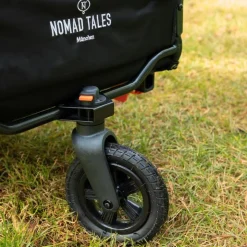 Nomad Tales Spirit Bike Trailer, ebony / tangerine