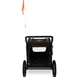 Nomad Tales Spirit Bike Trailer, ebony / tangerine