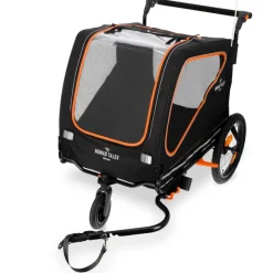 Nomad Tales Spirit Bike Trailer, ebony / tangerine