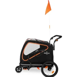 Nomad Tales Spirit Bike Trailer, ebony / tangerine