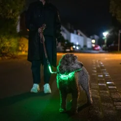 Nomad Tales Spirit USB LED -nailonkaulapanta, neonkeltainen ja harmaa