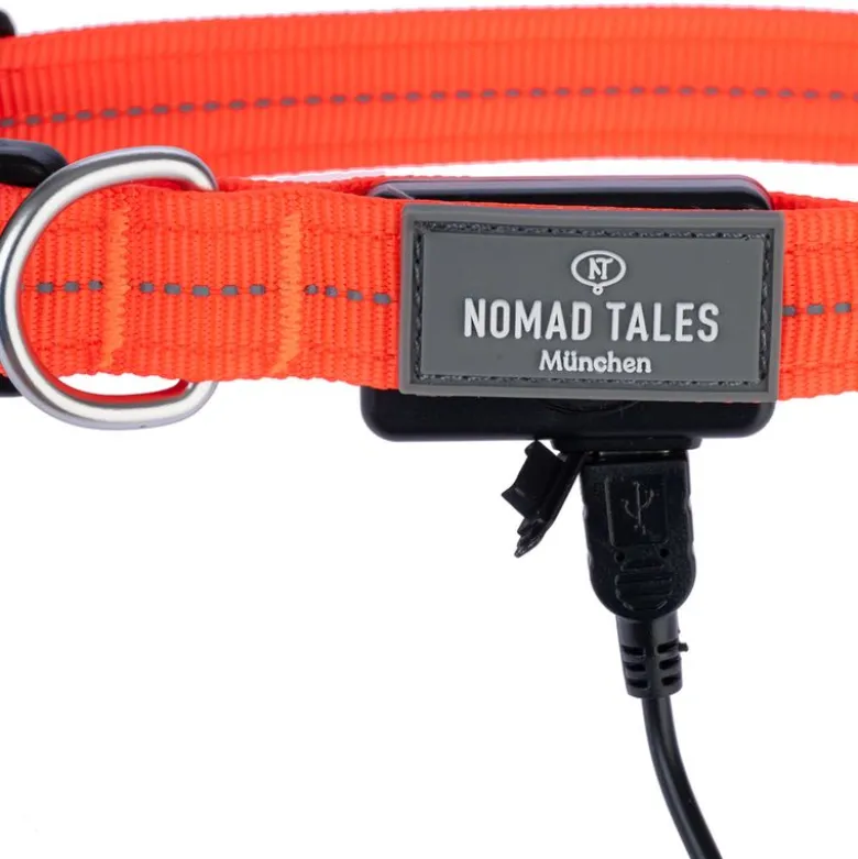 Nomad Tales Spirit USB LED -nailonkaulapanta, oranssi