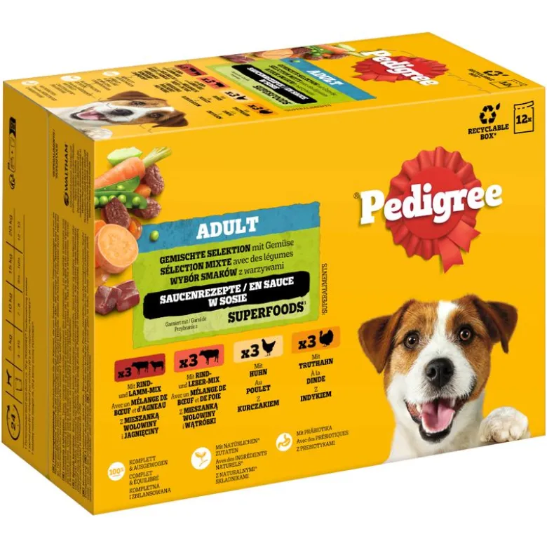 Pedigree Adult Fresh Pouches -monipakkaus