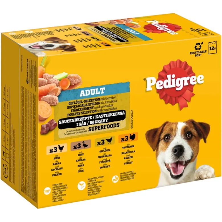 Pedigree Adult Fresh Pouches -monipakkaus