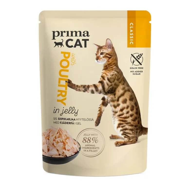 PrimaCat Classic hyytelössä -säästöpakkaus 48 x 85 g