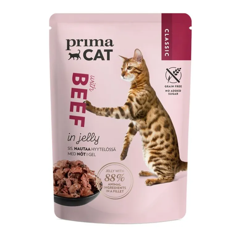 PrimaCat Classic hyytelössä 12 x 85 g