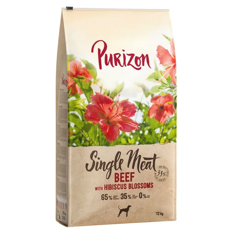 Purizon Single Meat nauta & hibiskuksenkukka