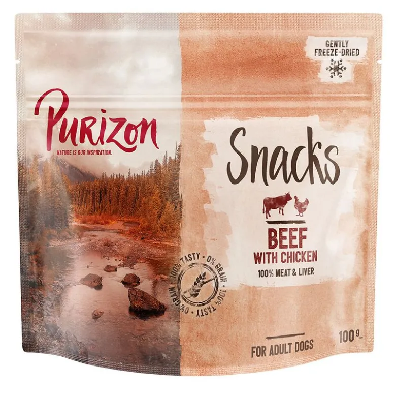 Purizon Snack nauta & kana - viljaton