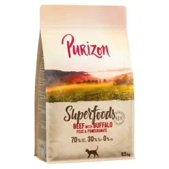 Purizon Superfoods nauta puhvelin, herneiden ja granaattiomenan kera