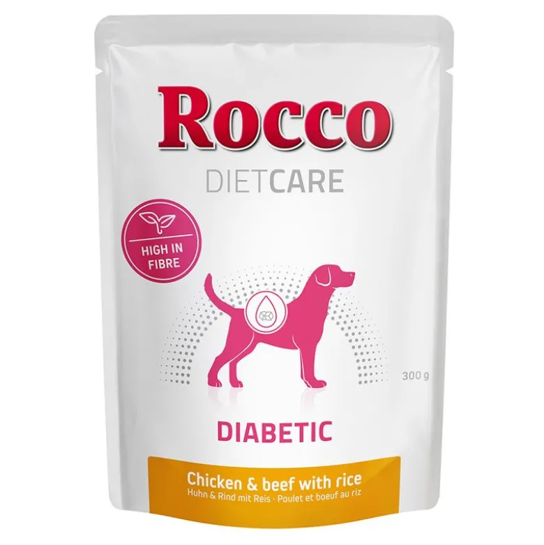 Rocco Diet Care Diabetic kana, nauta ja riisi 300 g – pussi