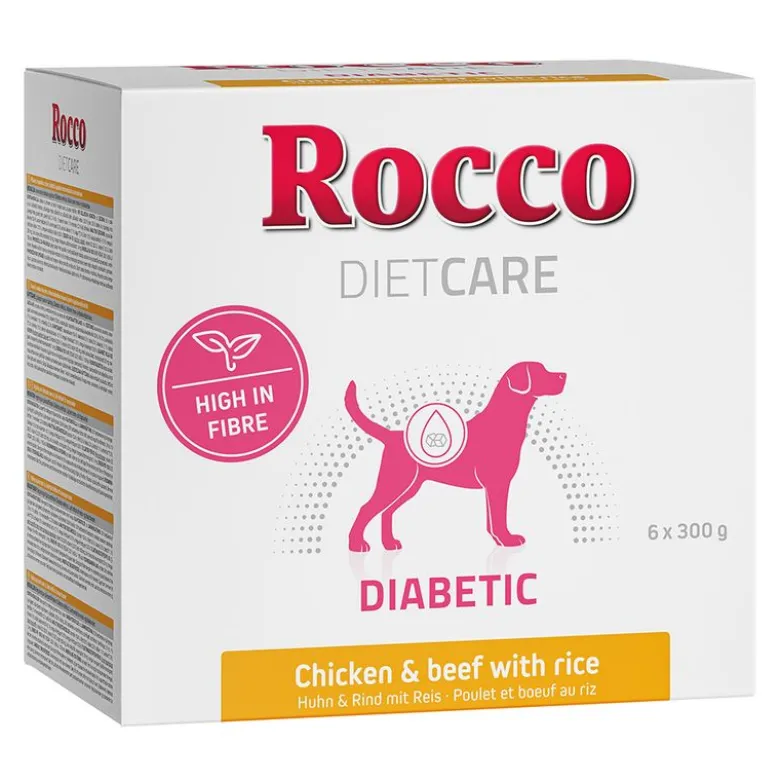 Rocco Diet Care Diabetic kana, nauta ja riisi 300 g – pussi