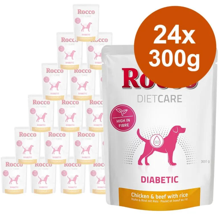 Rocco Diet Care Diabetic kana, nauta ja riisi 300 g – pussi