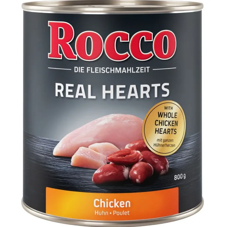 Rocco Real Hearts -säästöpakkaus 24 x 800 g