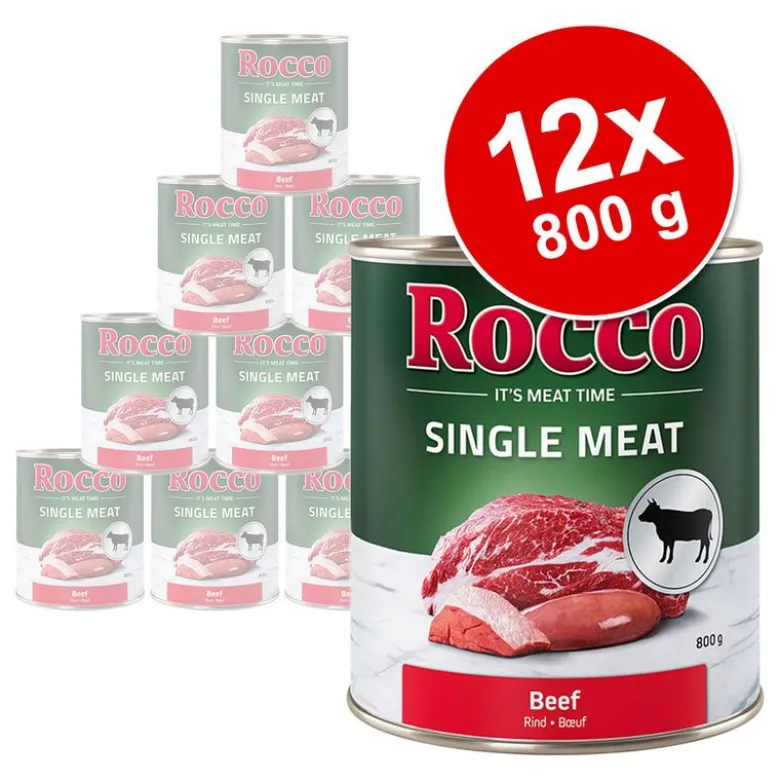 Rocco Single Meat -säästöpakkaus 12 x 800 g