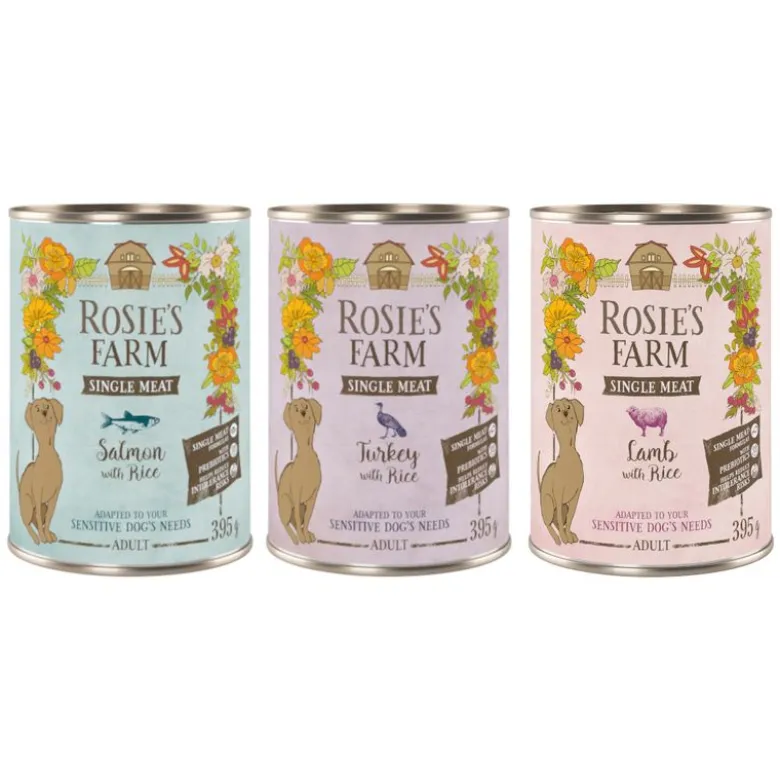 Rosie's Farm Single Meat Adult 6 x 395 g