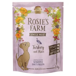 Rosie's Farm Single Meat Adult kalkkuna & riisi