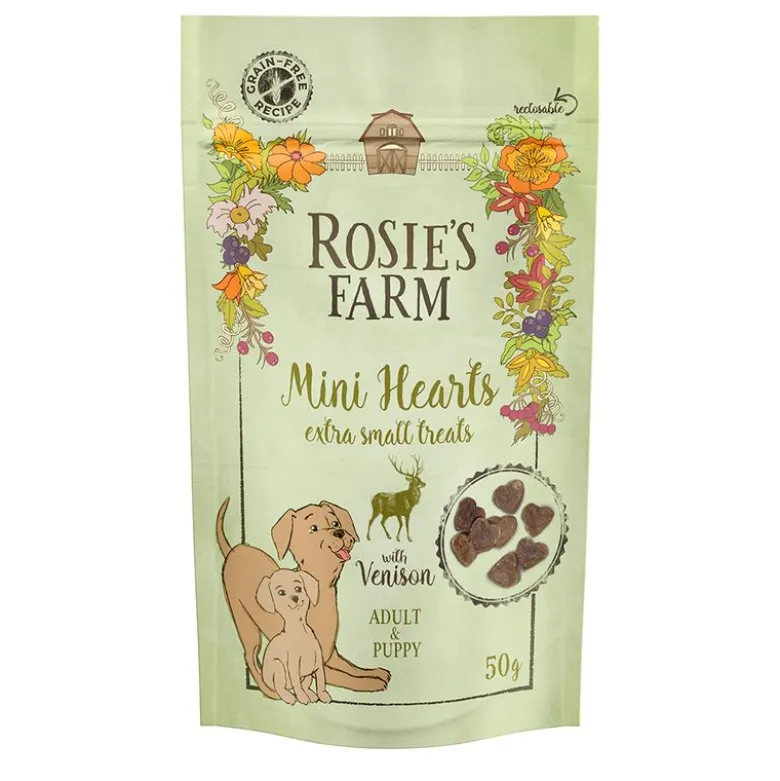 Rosie's Farm Snacks Puppy & Adult "Mini Hearts" riista