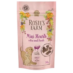 Rosie's Farm Snacks Puppy & Adult "Mini Hearts" lammas